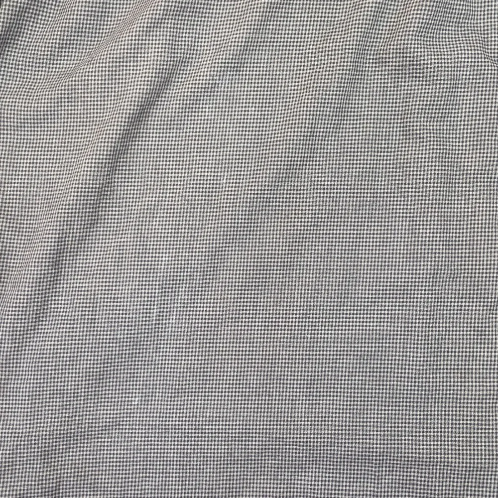 Ralph‎ Lauren Mens Button Up Shirt Gray Houndstooth Size 2XL Big Flawed/Bleach